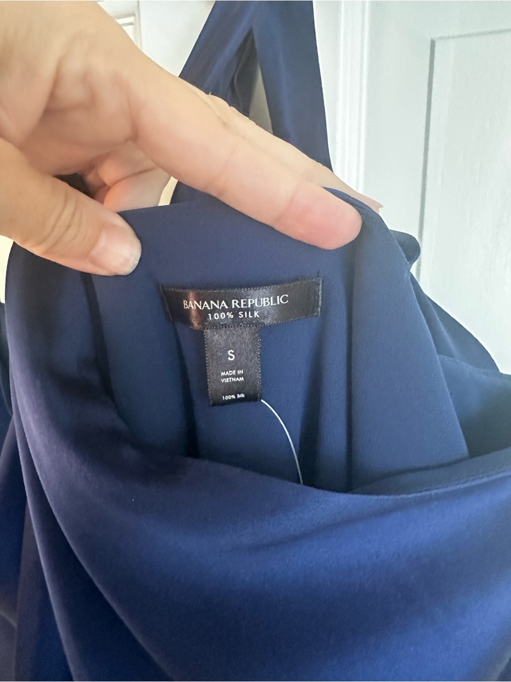 Banana Republic Navy Silk Dress - Women's